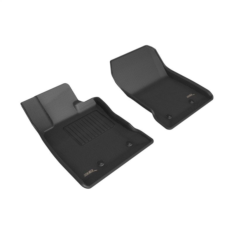Toyota GR86 Floor Mats - Front - 3D MAXpider - Kagu Series - Black - `23-`27